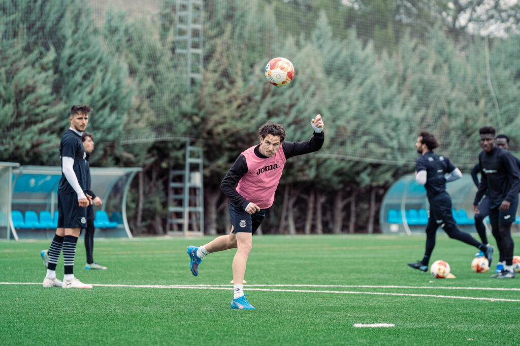 Nacho Ruiz entrenando con la UB Conquense / Toni Villegas