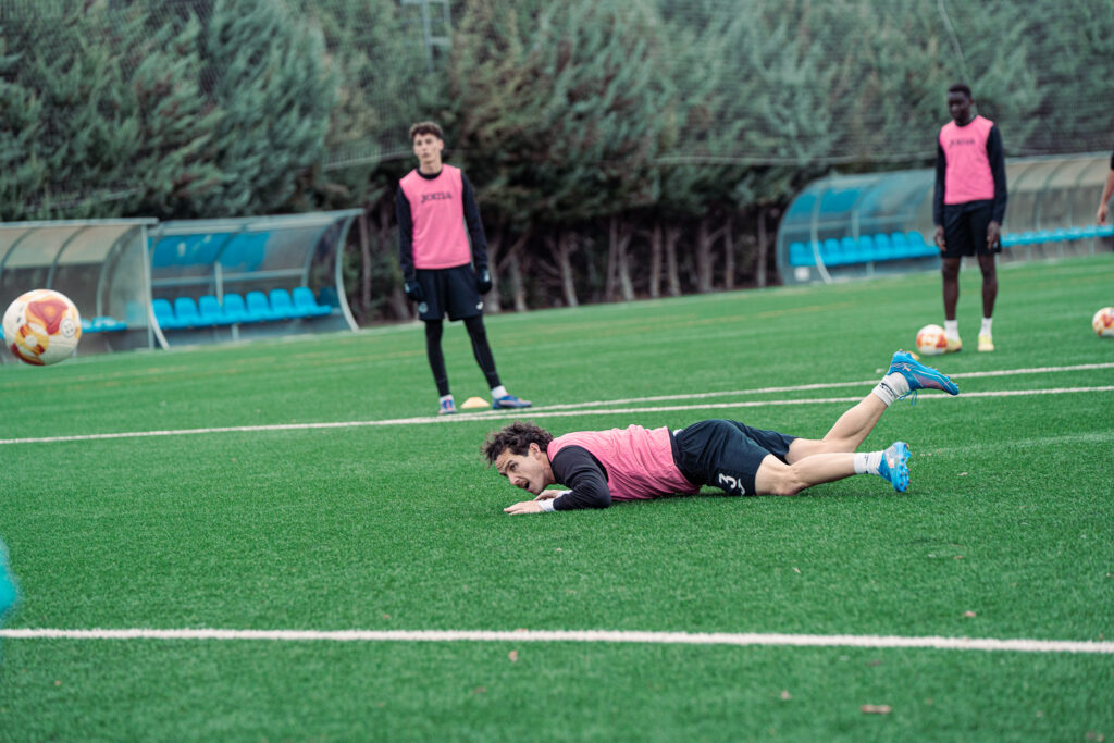 Nacho Ruiz entrenando con la UB Conquense / Toni Villegas