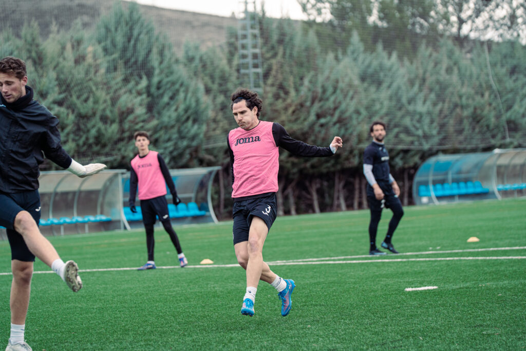 Nacho Ruiz entrenando con la UB Conquense / Toni Villegas