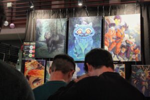 diferentes cuadros de varios personajes como "desdentao" de Cómo entrenar a tu dragón o de los personajes de Dragon Ball