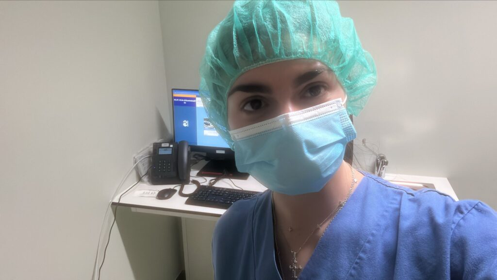 Enfermera de prácticas