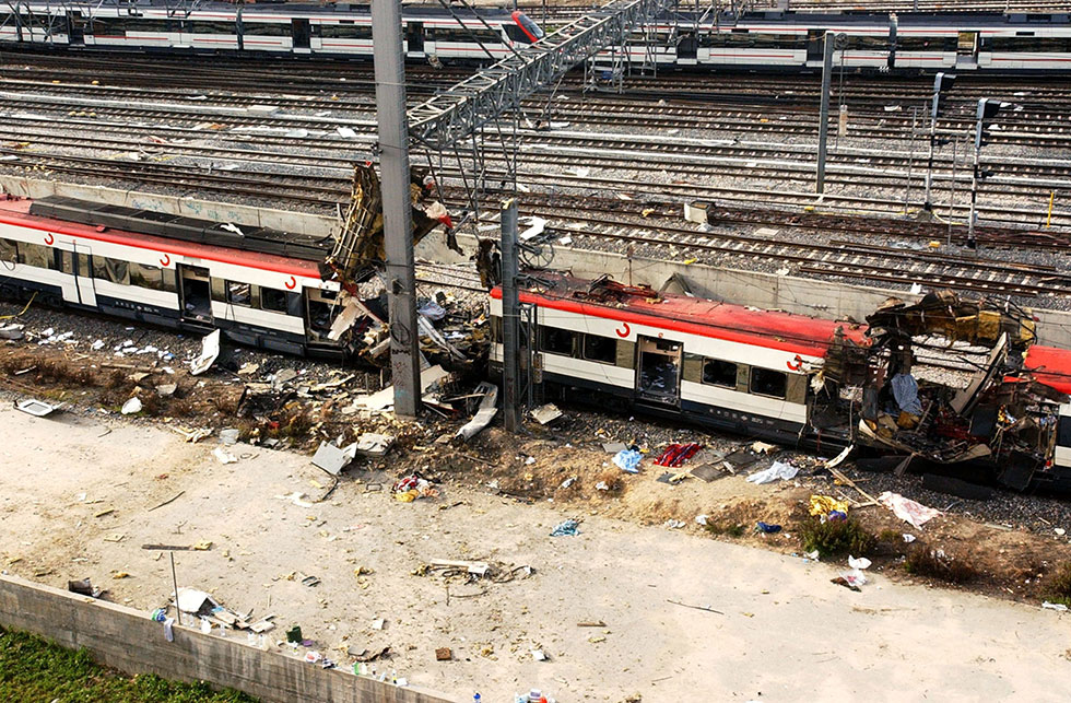 Tren destruido 11M / Fuente: Centro Memorial de las Víctimas del Terrorismo