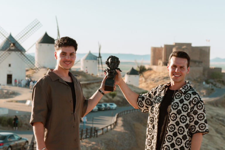 Carlos y Roberto Valle con el Goya