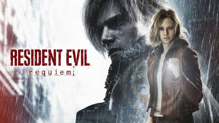 Portada promocional Resident Evil Requiem junto a