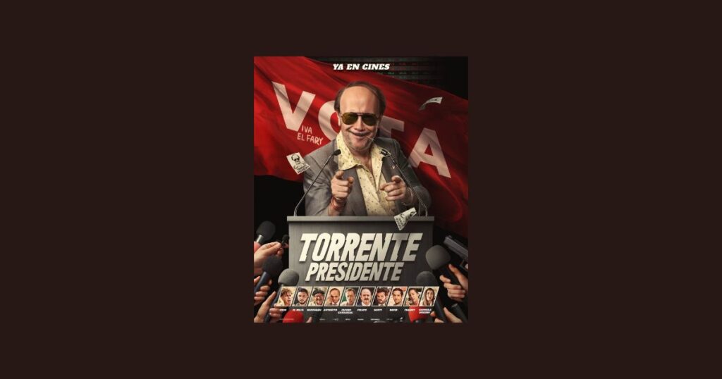 Cartel Promocional de 'Torrente Presidente' con los actores que componen la película