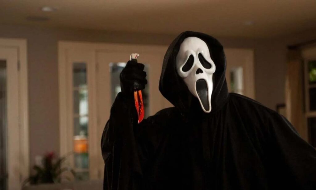 Escena de la película Scream.