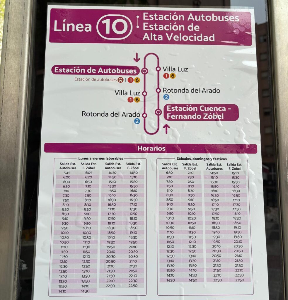 Nuevas paradas línea 10